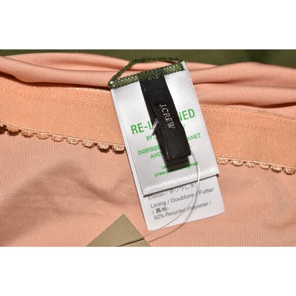 J.CREW NEW $128 Ruched Square Neck One Piece Swimsuit Green Size 24 - Picture 3 of 3